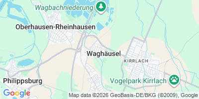 Karte Waghäusel