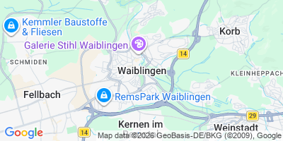 Karte Waiblingen