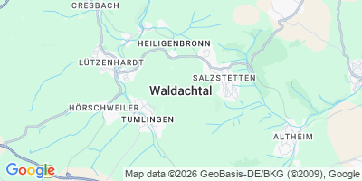 Karte Waldachtal