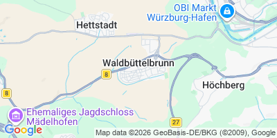 Karte Waldbüttelbrunn