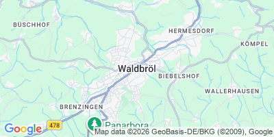 Karte Waldbröl