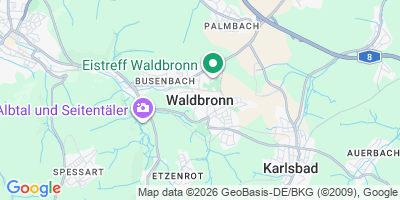 Karte Waldbronn