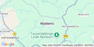 Karte Waldems