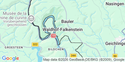 Karte Waldhof-Falkenstein