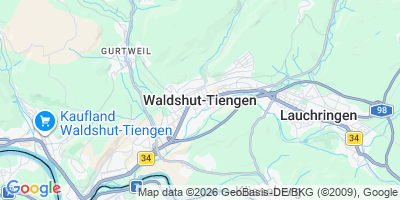 Karte Waldshut-Tiengen