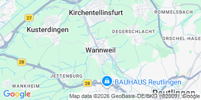 Karte Wannweil