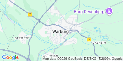 Karte Warburg