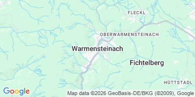 Karte Warmensteinach