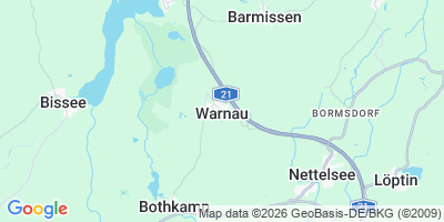 Karte Warnau