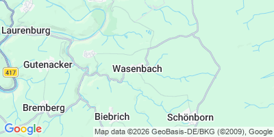 Karte Wasenbach