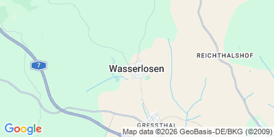 Karte Wasserlosen