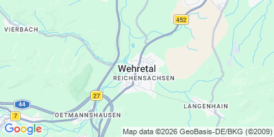 Karte Wehretal