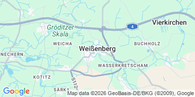 Karte Weißenberg / Wóspork