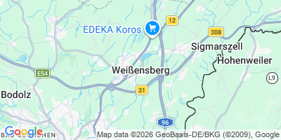 Karte Weißensberg