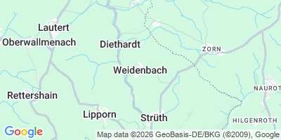 Karte Weidenbach
