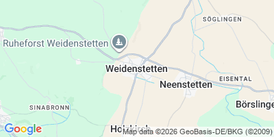 Karte Weidenstetten