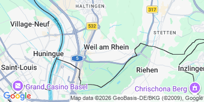 Karte Weil am Rhein