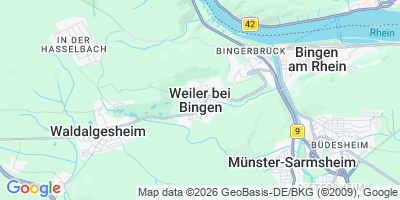 Karte Weiler bei Bingen