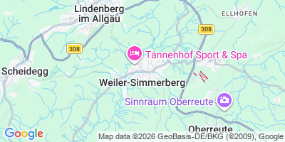 Karte Weiler-Simmerberg