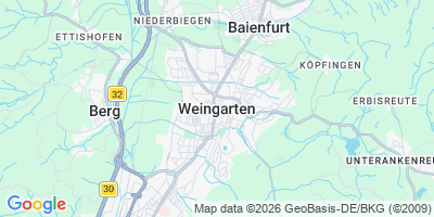 Karte Weingarten