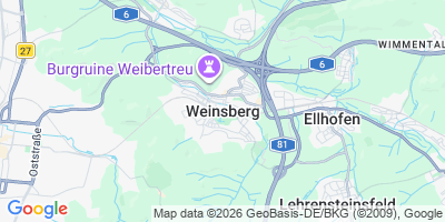 Karte Weinsberg