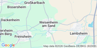 Karte Weisenheim am Sand