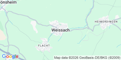 Karte Weissach