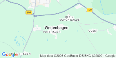 Karte Weitenhagen