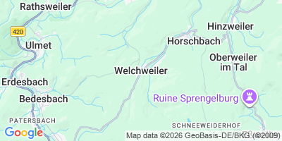 Karte Welchweiler