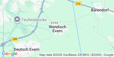 Karte Wendisch Evern