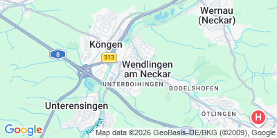 Karte Wendlingen am Neckar