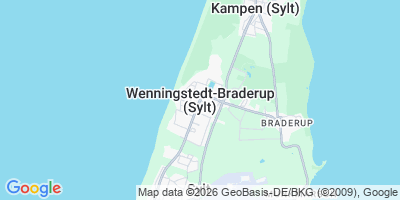 Karte Wenningstedt-Braderup (Sylt)