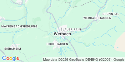 Karte Werbach