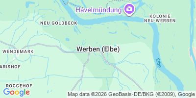 Karte Werben (Elbe)
