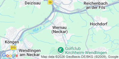 Karte Wernau (Neckar)