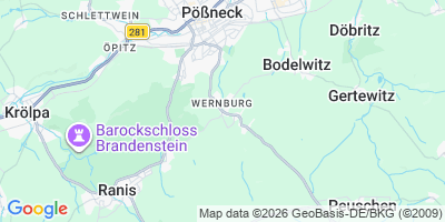 Karte Wernburg