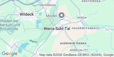 Karte Werra-Suhl-Tal