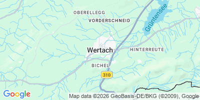 Karte Wertach