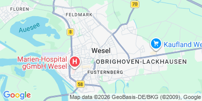 Karte Wesel