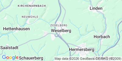 Karte Weselberg