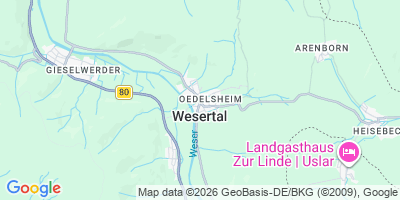 Karte Wesertal