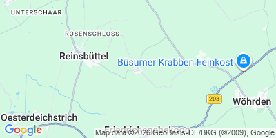 Karte Wesselburener Deichhausen