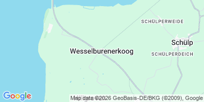 Karte Wesselburenerkoog