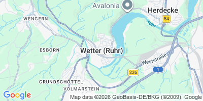 Karte Wetter (Ruhr)