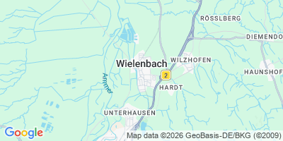 Karte Wielenbach
