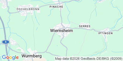 Karte Wiernsheim