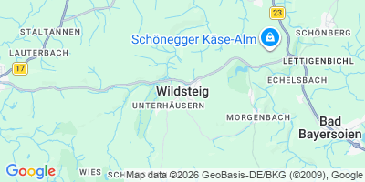 Karte Wildsteig
