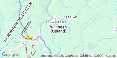 Karte Willingen (Upland)