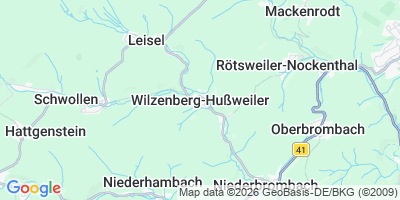 Karte Wilzenberg-Hußweiler