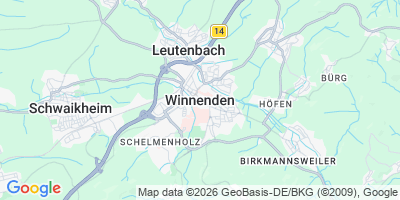 Karte Winnenden